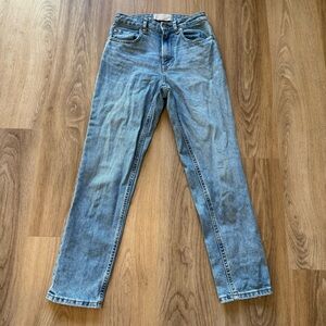 Everlane Light Wash Straight Leg Crop Denim